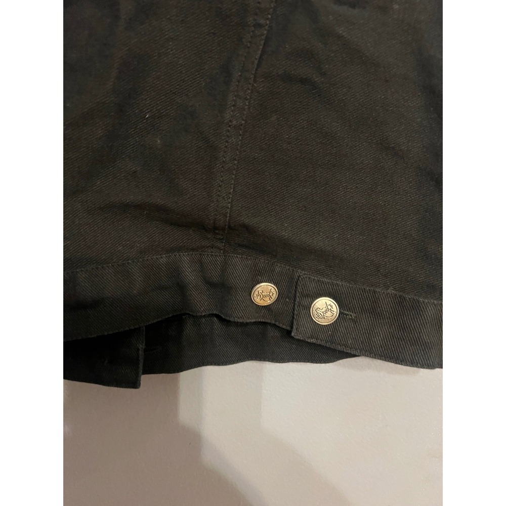 Women's Don't Mess With Texas Black Jean Jacket Native Horses SZ XL Western Ware - Picture 9 of 12